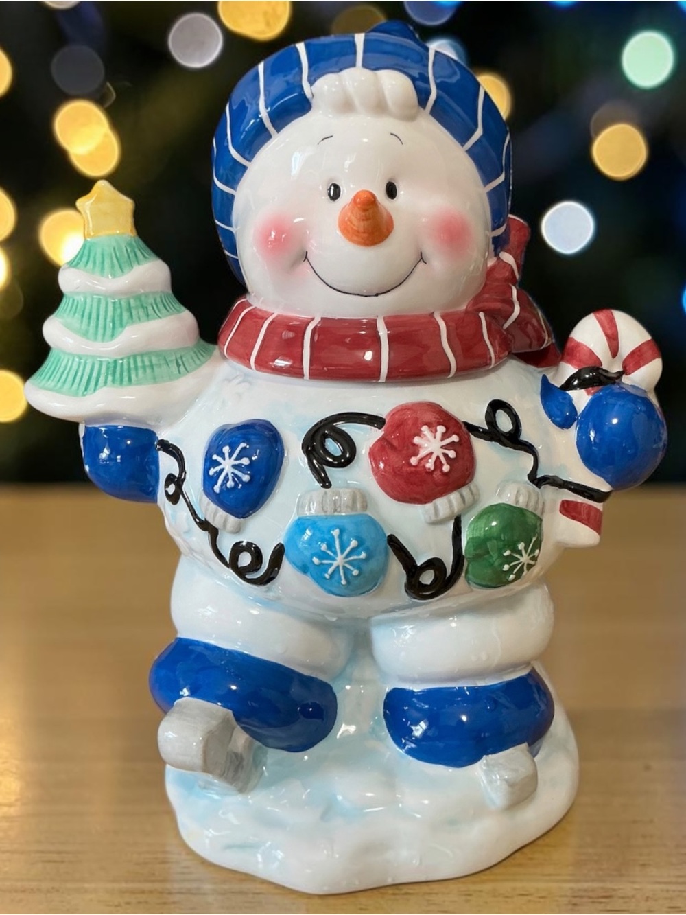 Houston Harvest Holiday Snowman Cookie Jar